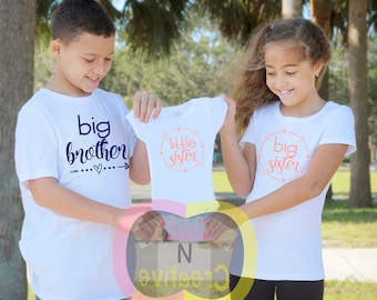 Big Brother shirt | Little Brother Shirt | Big Sister Shirt| Little Sister Shirt | Sibling Shirts | Matching Sibling Shirts | Pregnancy tee