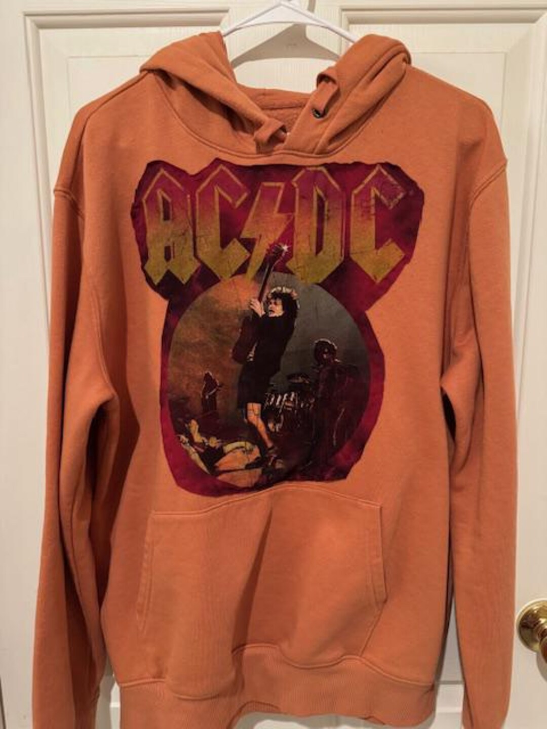 Orange AC/DC Hoodie - Etsy