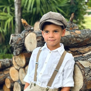 Newsboy cap, Tweed Baker Boy Cap, Vintage Flat Ivy Cap, Slouchy Beret, Page Boy Ring Bearer outfit, Groomsman Gift, Newborn Photo Prop