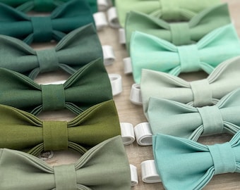 Green Bow tie, Wedding Bowtie, Ring Bearer outfit, Boho Wedding, Groomsman Gift, Rustic Wedding Outfit