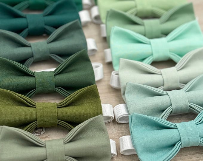 Green Bow tie, Wedding Bowtie, Ring Bearer outfit, Boho Wedding, Groomsman Gift, Rustic Wedding Outfit