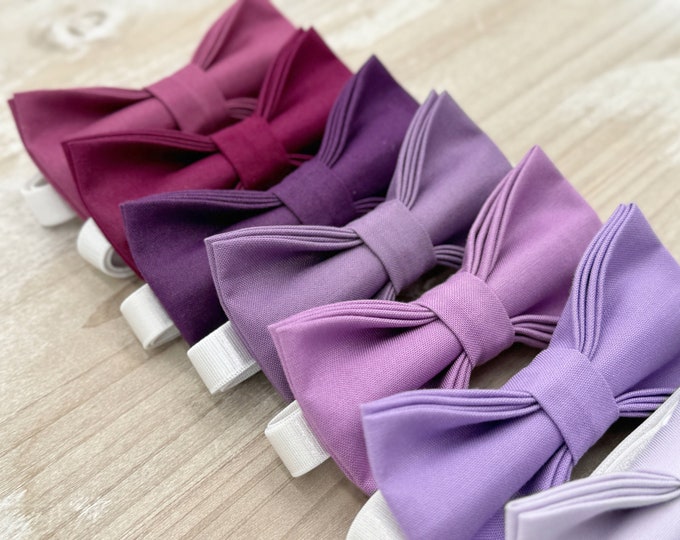 Purple Bow tie, Wedding Bowtie, Ring Bearer outfit, Boho Wedding, Groomsman Gift, Rustic Wedding Outfit