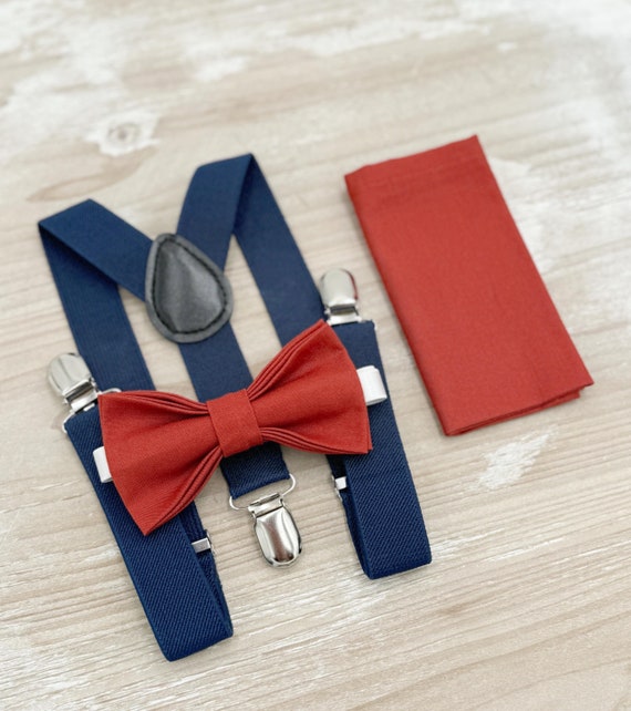 blue and orange bowtie