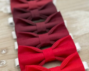 Red Bow Tie, Wine Bowtie, Cabernet Bow, Burgundy Bowtie, Groomsman Gift, Ring Bearer Outfit, Rustic Boho Wedding, All Sizes Men and Boys