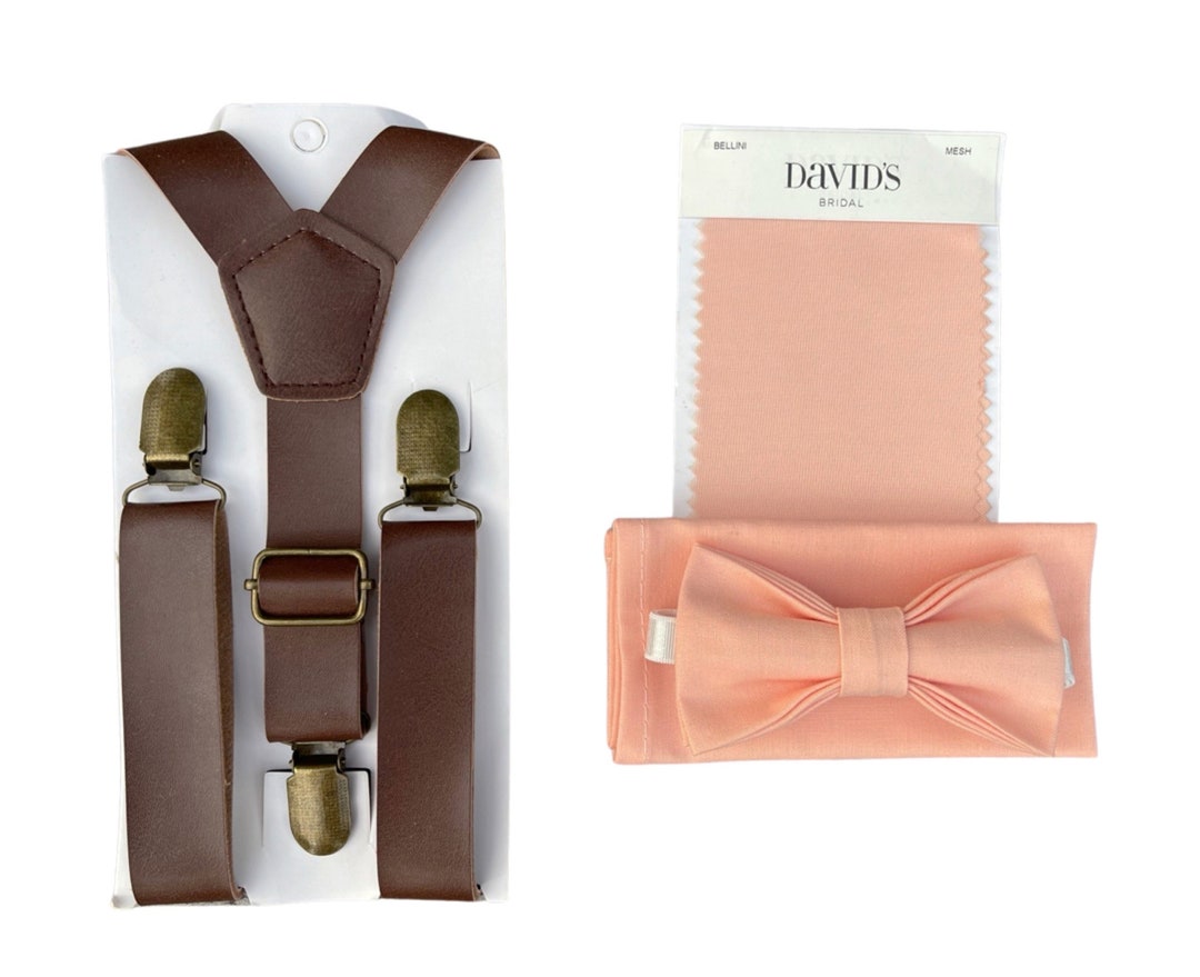 Bellini Bow Tie & Brown Leather Tirantes cuadrado - España