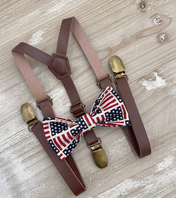 4th Of July Bow Tie & Suspenders Americann Flag T Shirt 4th Of July Bow Tie & Suspenders Americann Flag T Shirt