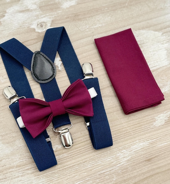 Sangria Herringbone Kids Bow Tie Sangria Herringbone Kids Bow Tie