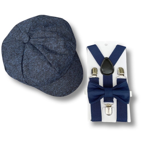 Baby Boy Wedding Outfit Navy Blue Bow Tie Grey Vest Faux Etsy