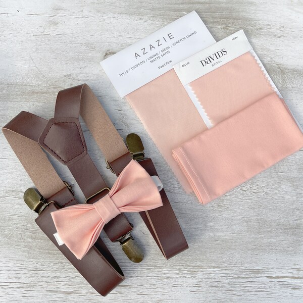 Peach Men Bow Tie Etsy