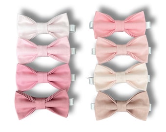 Dusty Rose Bow Tie , Woodrose , Blush , Blushing Pink , Ballet , Cameo , Baby Pink , Pale Pink Men's Kid's Bow Ties , Groom Ring Bearer Bow