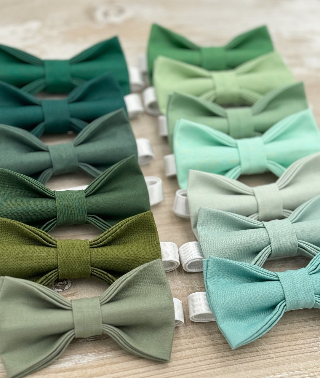 Dark Green Bow Tie , Dusty Sage Bow Tie , Men's Emerald Bow Tie , Boys