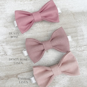 Dusty Rose bow tie , Groomsmen Cameo Dusty Pink Bow Tie , Boys Newborn Ring Bearer outfit , Mens Wedding bow tie , Formal Prom outfit