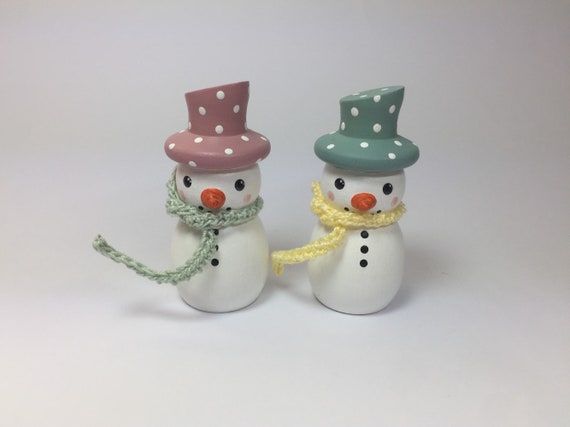 snowman peg doll