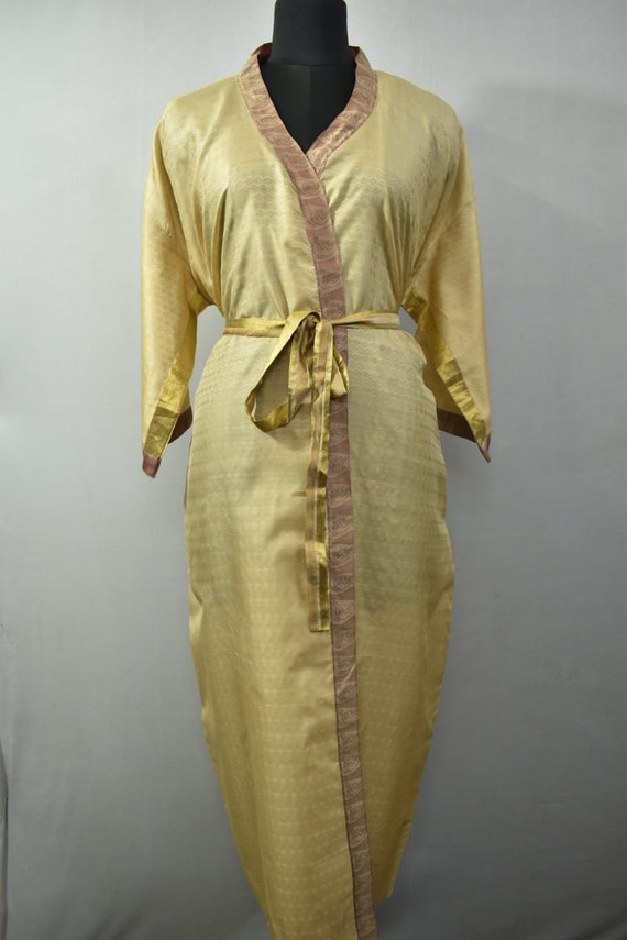 Womens Kimono Robe, Womens Dressing Gown, Vintage… - image 2