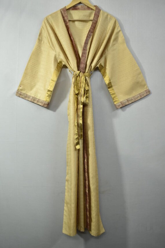 Womens Kimono Robe, Womens Dressing Gown, Vintage… - image 8