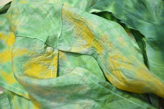 Green & yellow Blouse Women's tops, Tie dye top, … - image 5