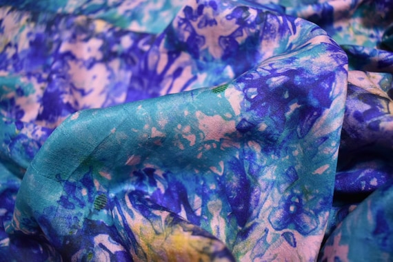 Boho Silk Kaftan Beachwear and Vintage Silk Cafta… - image 10