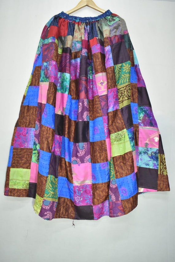 colorful skirt patchwork skirt sewing pattern 100… - image 3