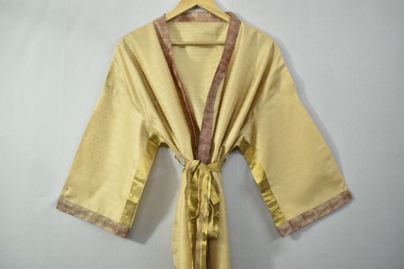 Womens Kimono Robe, Womens Dressing Gown, Vintage… - image 7