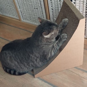 Kratzbrett, Kratzmatte für Katzen, Kratzpappe, Katzenkratzbrett Mit Katzenminze, Katzenkratzbrett Mit Baldrian, Katzenbett, Kratzspielzeug