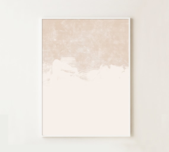 Beige Wall Art Abstract Print Neutral Art Print Minimal - Etsy