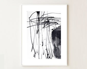 Modern Abstract Art, Printable Art, Abstract Prints, Digital Paintings, Ink Art Prints, Large Art Printable, Modern Decor, Minimalist Prints