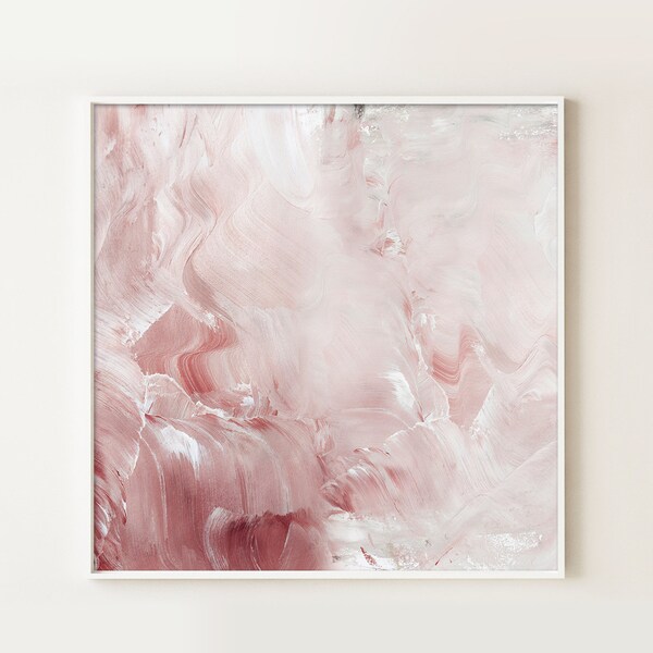 Blush Abstract Art Etsy