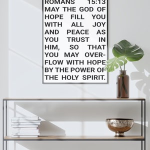 Printable Bible Verse 'romans 15-13' Wall Art - 5 Different Poster ...