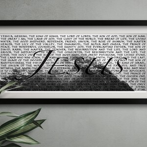 80 Names of Jesus From the Bible | Printable Wall Art | 6 Sizes for ...