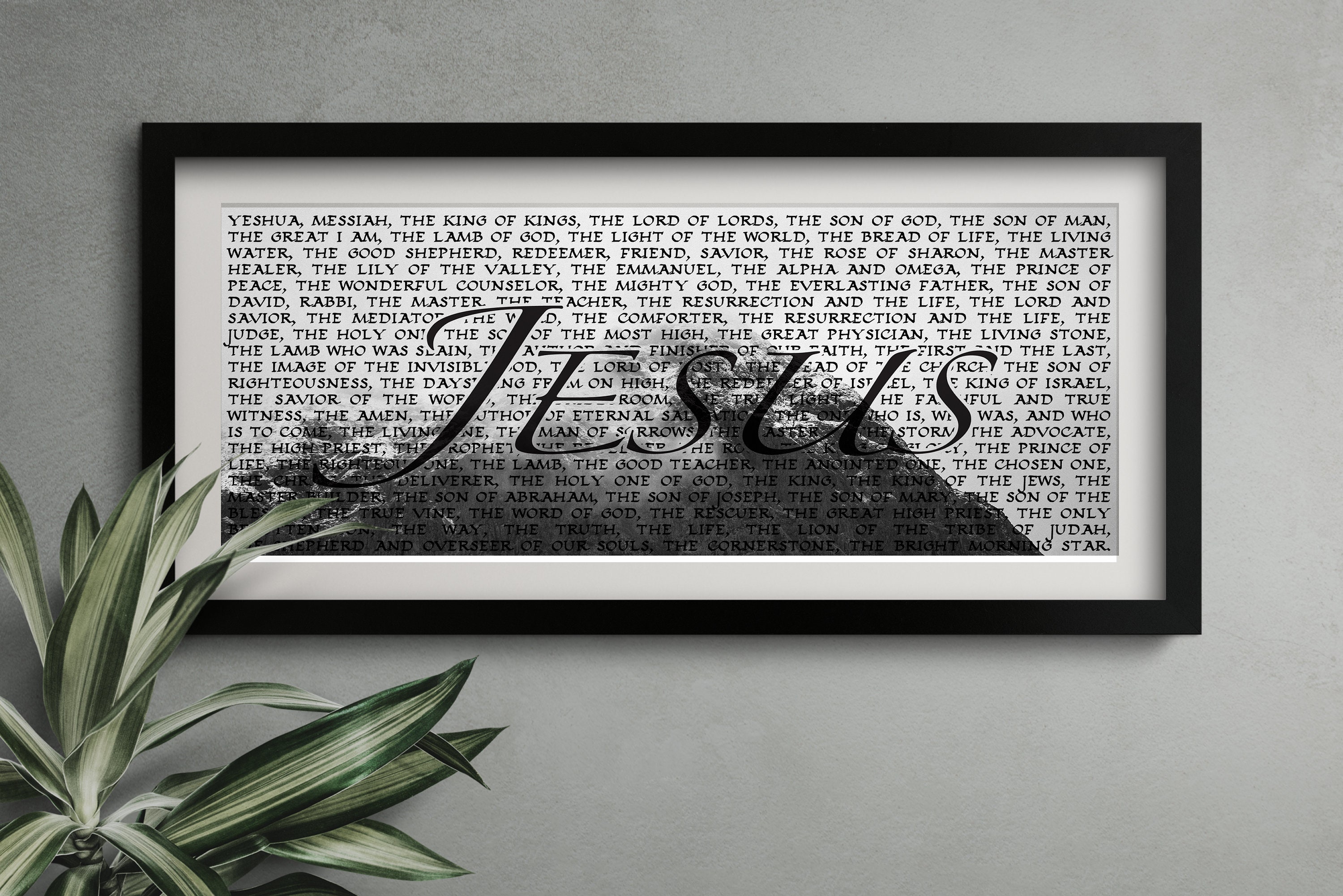 80 Names of Jesus From the Bible | Printable Wall Art | 6 Sizes for ...