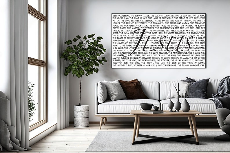 80 Names of Jesus From the Bible | Printable Wall Art | 6 Sizes for ...