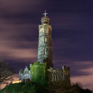 Nelson Monument Illuminated