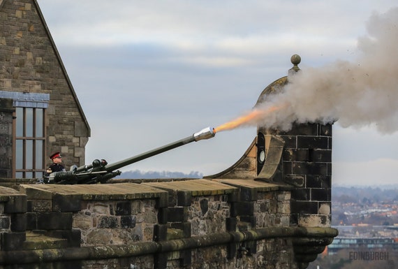 One O Clock Gun Edinburgh Castle Etsy