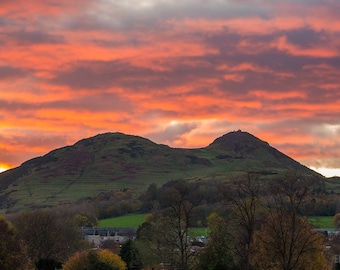 Red Skies Over Arthur's Seat