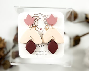 The Kate earrings | Polymer clay | Light weight | Handmade | clay earrings | Autumn earrings