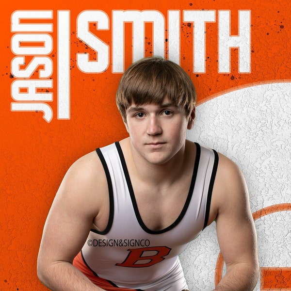 Wrestling 24x36 Banner Template Etsy