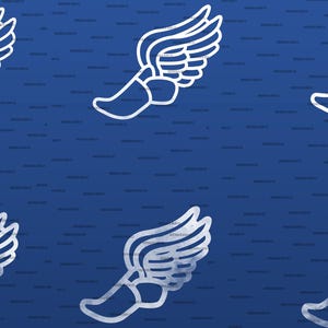 Winged Foot Cross Country PNG | Track & Field Clipart | Running Shoe with Wings Digital Download