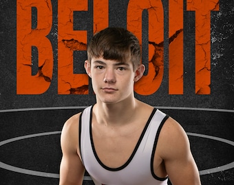 Wrestling SPORTS TEMPLATE 24x36 inch PSD Photoshop Digital Download