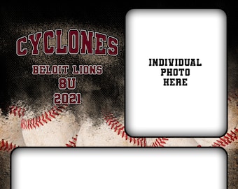 Baseball Memory Mate template 8x10 Instant download, digital PSD PHOTOSHOP sports collage, sports template for Photoshop