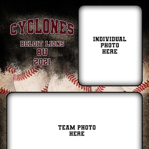 Baseball Memory Mate template 8x10 Instant download, digital PSD PHOTOSHOP sports collage, sports template for Photoshop