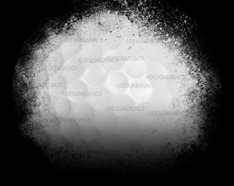 GOLF GRAPHIC PNG beunruhigt Echter Golfball Photoshop Fotograf Vorlage digitales Element