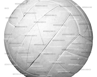 May include: A white volleyball with a textured surface and stitched panels. The ball is round and appears to be made of leather or a similar material. The image has a neutral background.