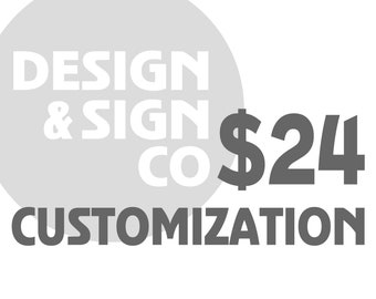 CUSTOMIZATION *We add your photos for you