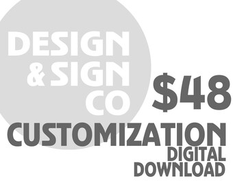CUSTOMIZATION *We add your photos for you and customize for your colors and/or text