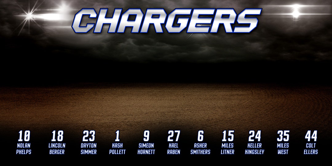 Baseballteam POSTER Background 6X3FT PSD Instant Download-baseball ...