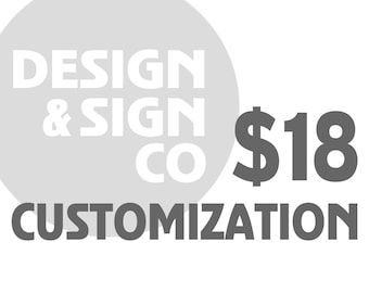 CUSTOMIZATION *We add your photos for you