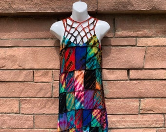 Patchwork Braided Dress