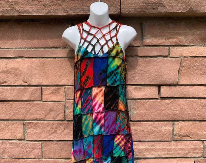 Patchwork Braided Dress