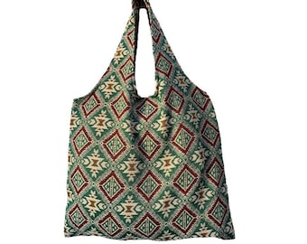 Tribal pattern tote bag