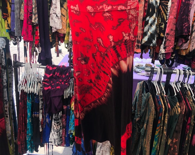 Red single Donut maxi skirt